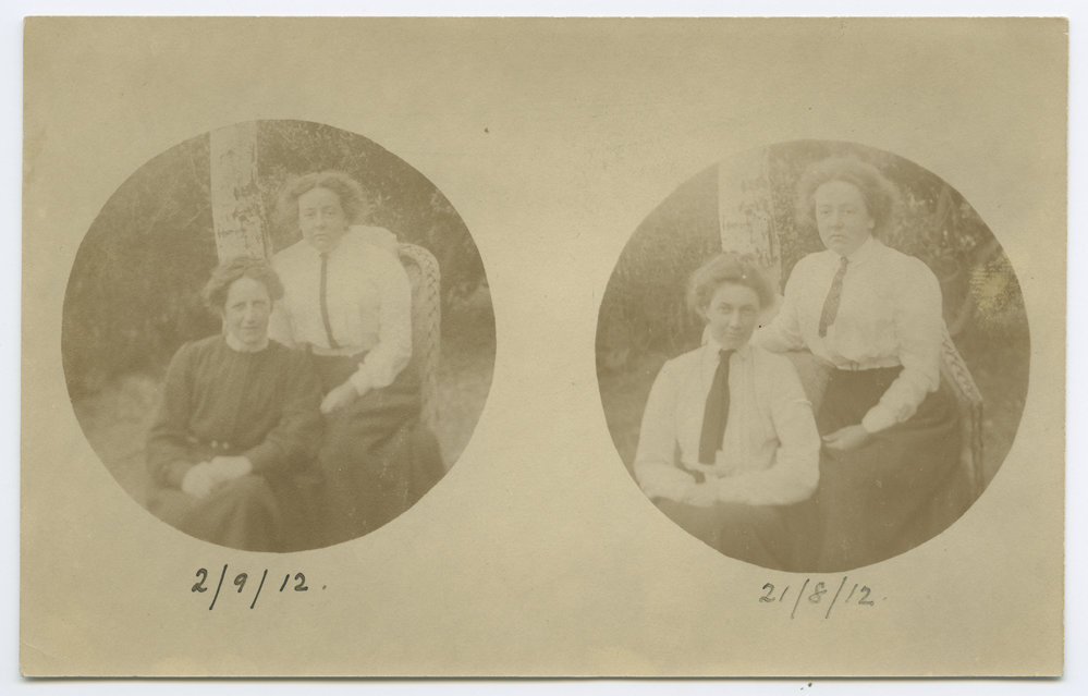 Sr. Annie James and Sr. Annie Hancock with Mrs D. H. Rogers