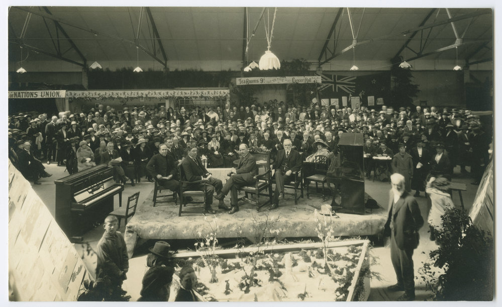 Group at official opening of children's Missionary Exhibition