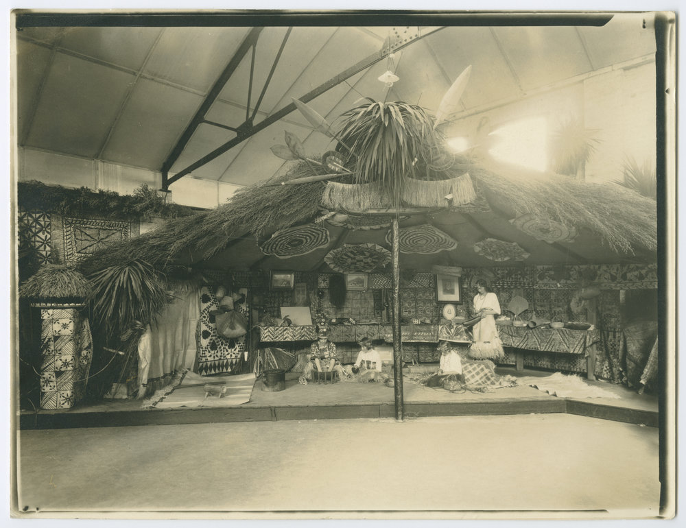 'Islands of the South Seas' display at the Children's Missionary Exhibition