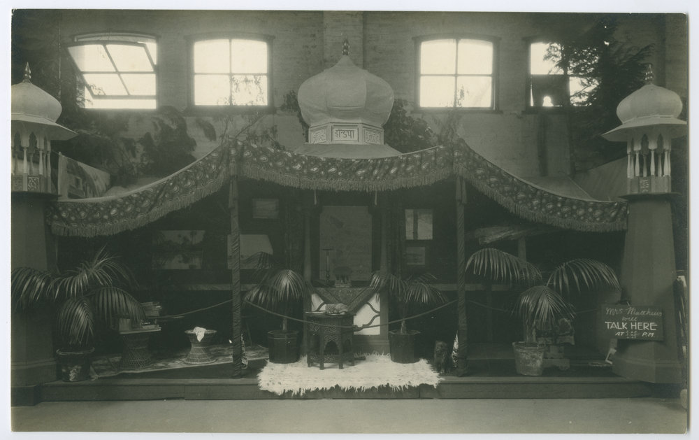 'Indian Court' at the Children's Missionary Exhibition