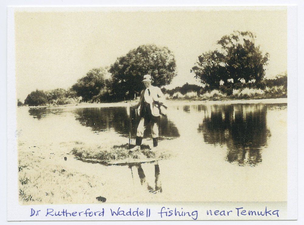 Rev. Dr. Rutherford Waddell, fishing