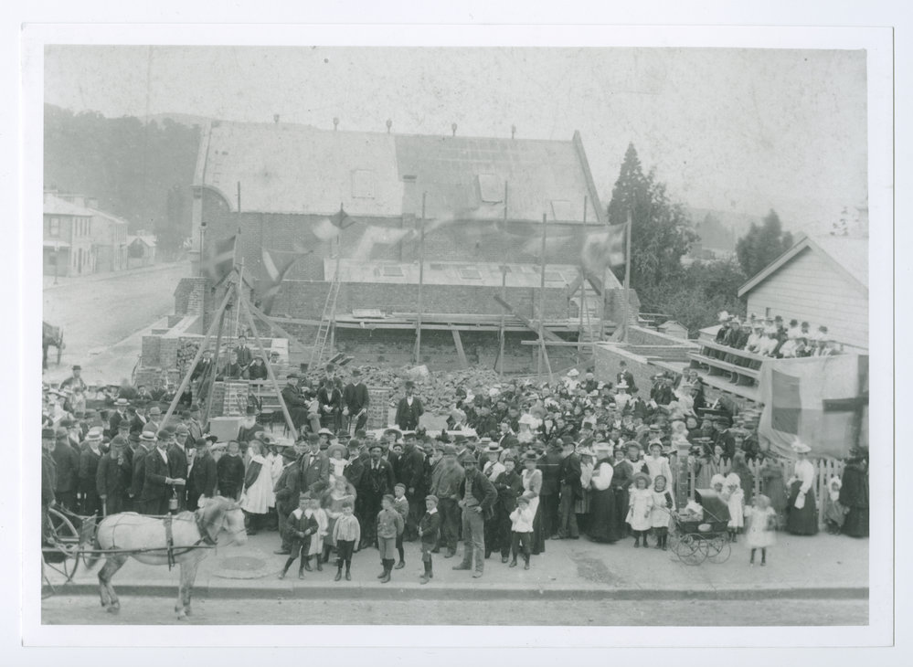Laying of foundation stone for second church