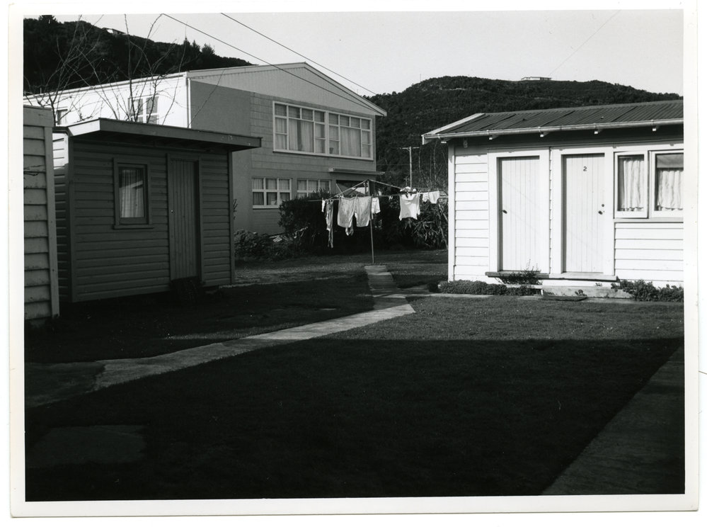 A grouping of unidentified buildings