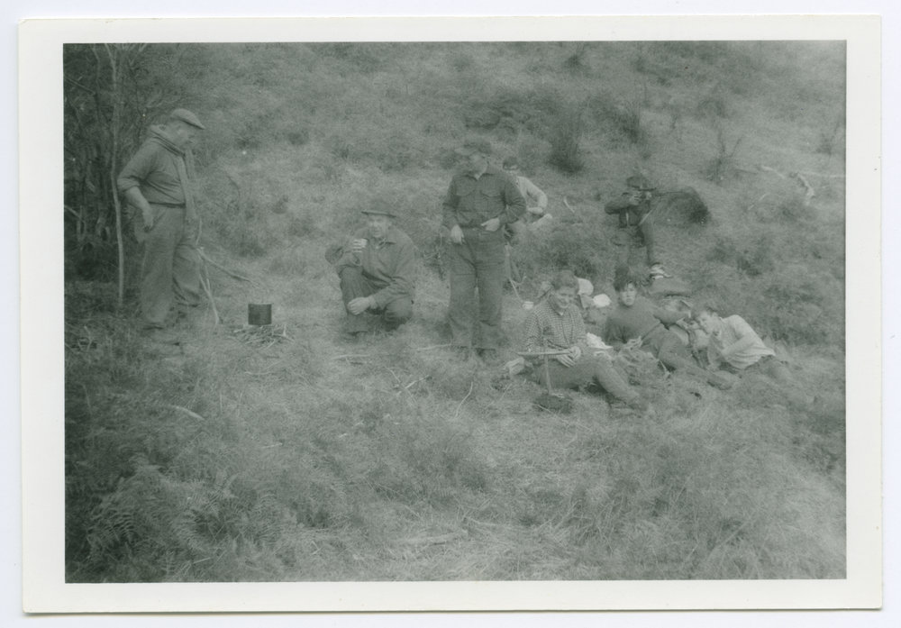 Group of Bible Class members on a hunting trip