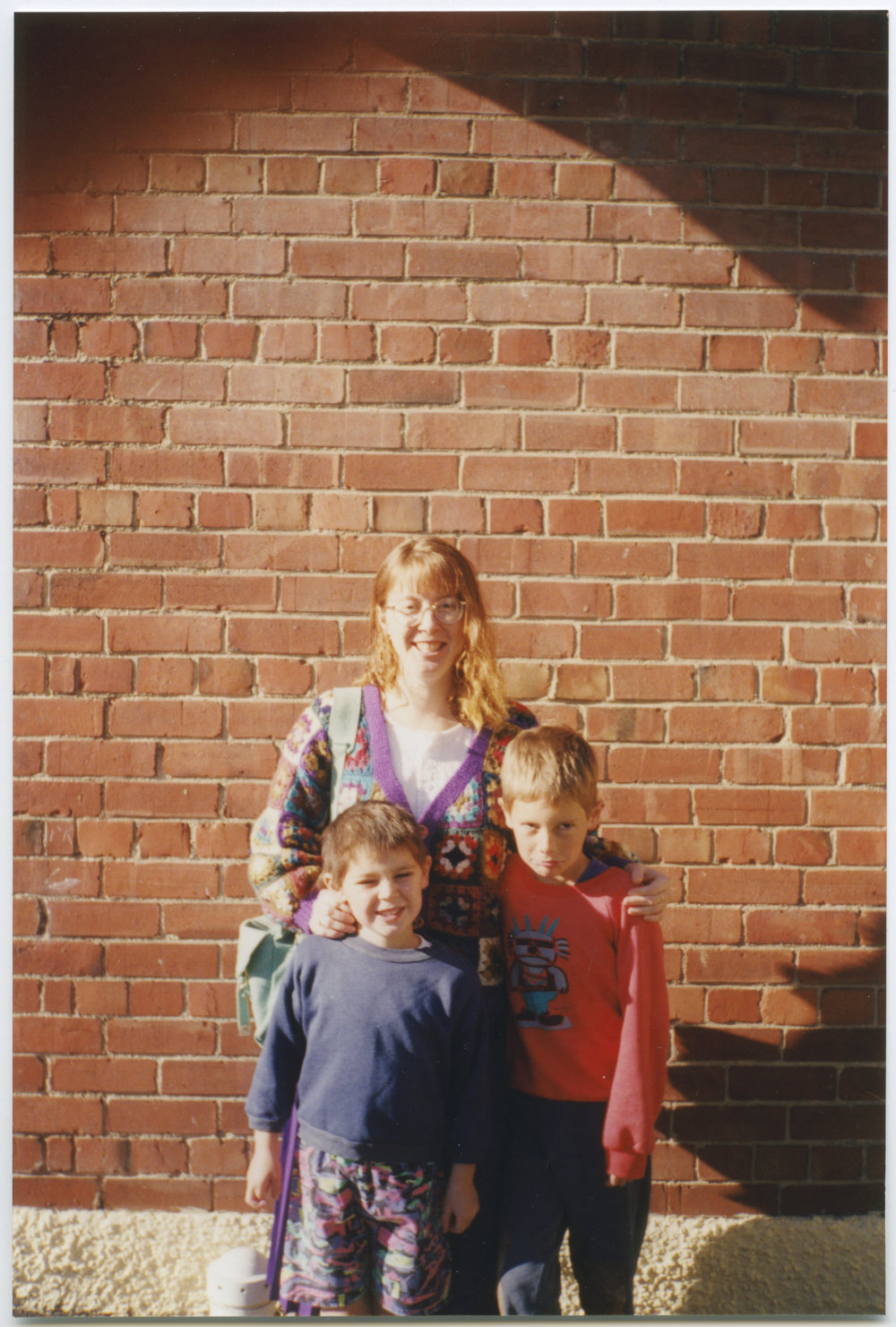 Mrs Janette Begg with David and Kieran Harper