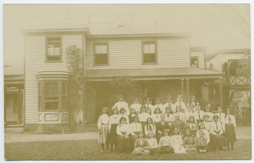 Teachers and students at Turakina Maori Girls' School