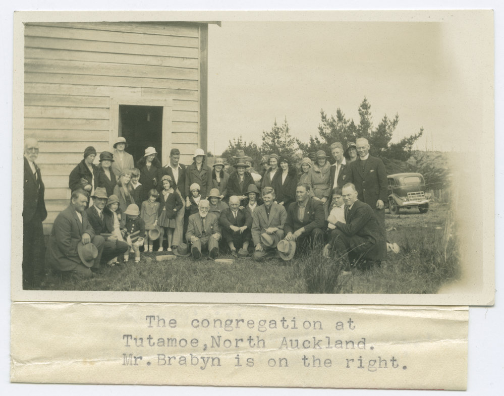 After the service at Tutamoe, North Auckland