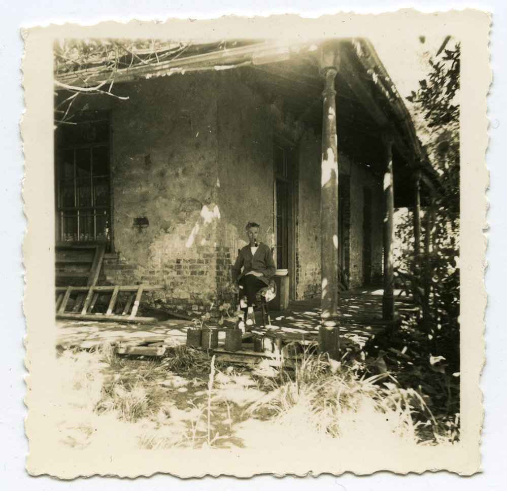 The old brick house at the back of the Kaitaia Manse