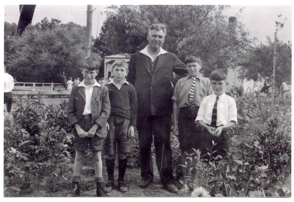 Rev. J. A. E. Preston and Bible Class boys