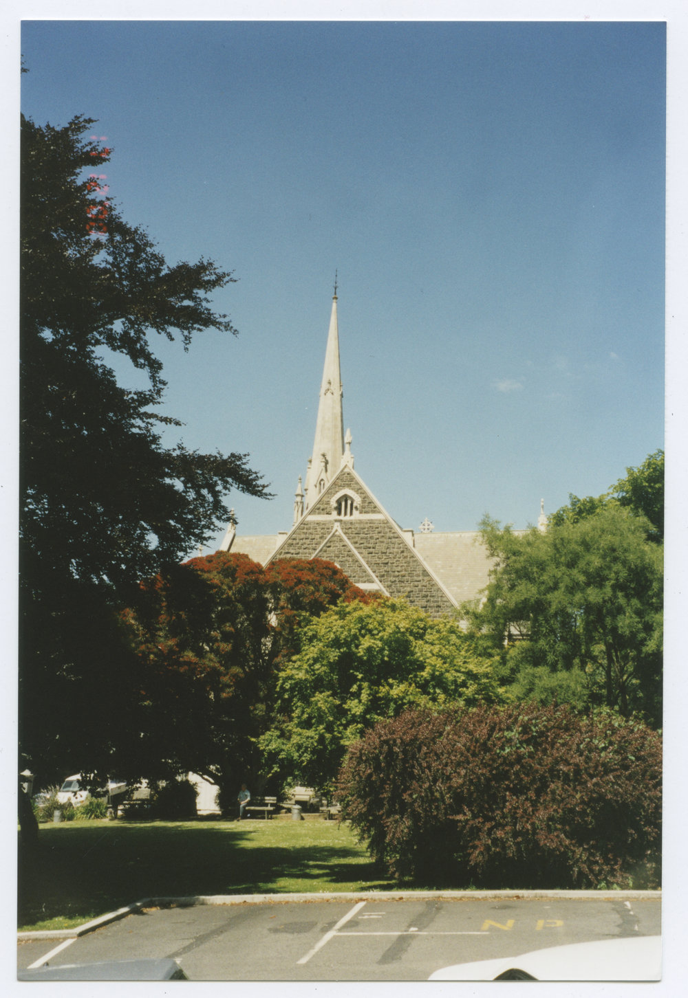 A view of Knox Church and grounds