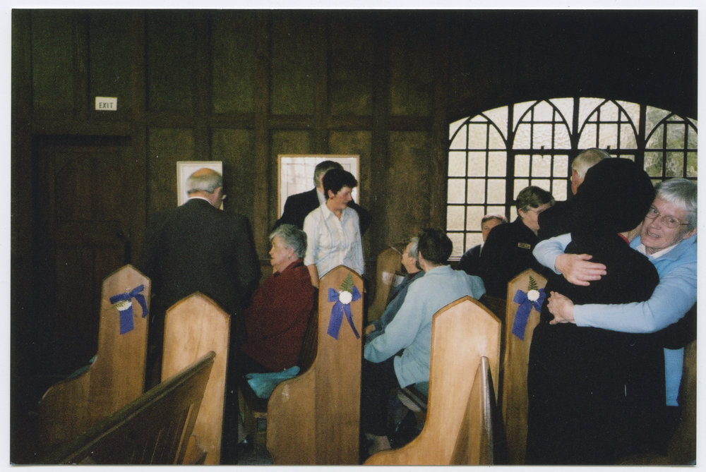 The congregation at the closing of Warrington Church