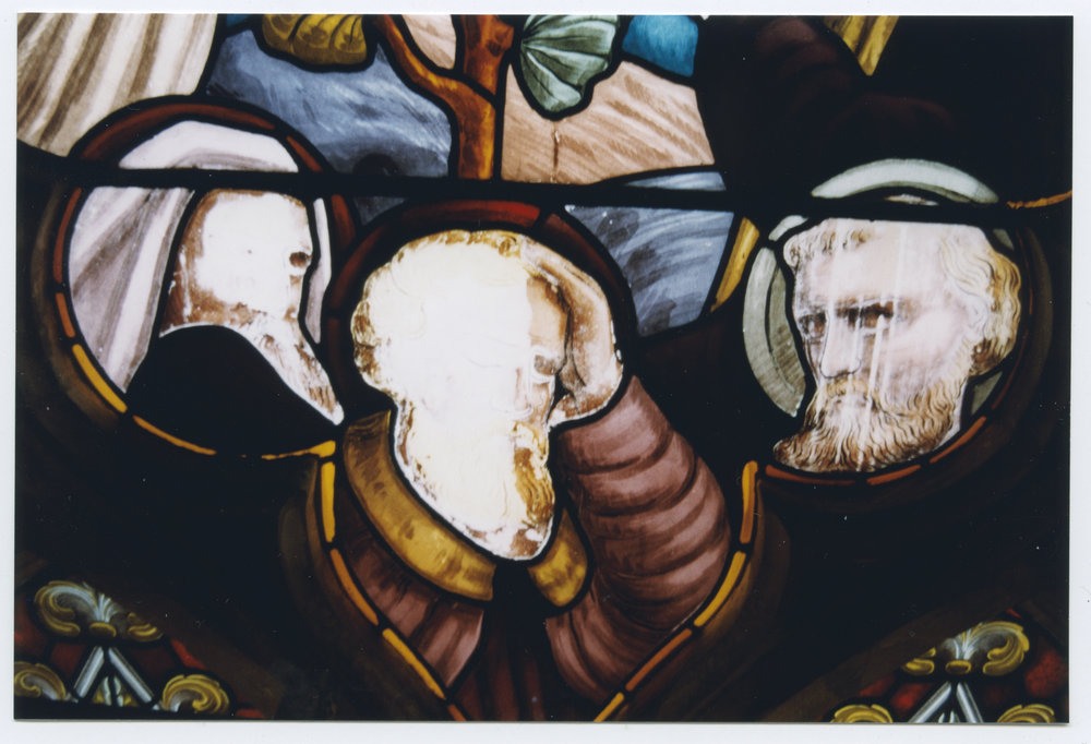 Faces of three disciples