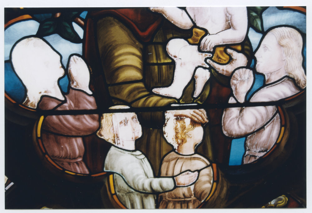 Children from Stuart window