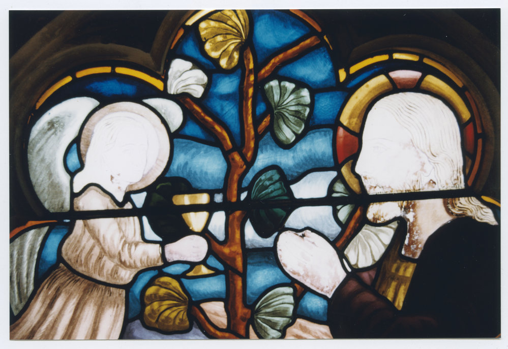 Christ and an angel with a cup