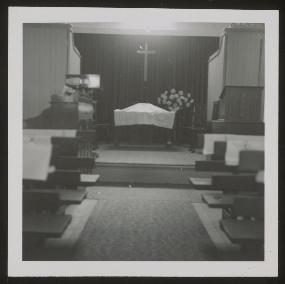 Interior of new Chinese church, Dunedin