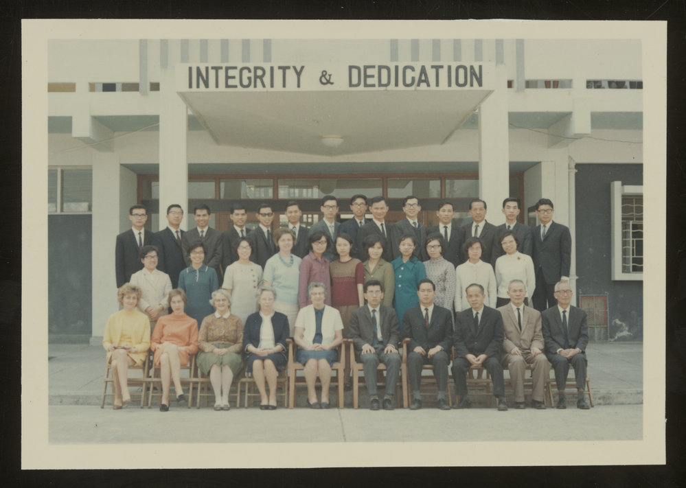 Staff and senior students of Hoh Fuk Tong College