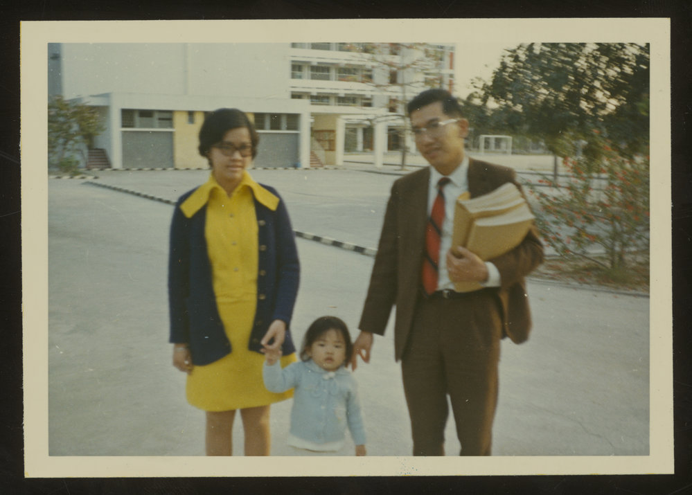Mr H.T. Chan and family, the new Principal of Hoh Fuk Tong College