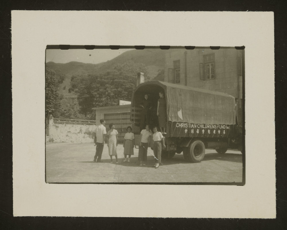 'Christian Children's Fund' Truck &amp; Hoh- Fuk-Tong Centre.