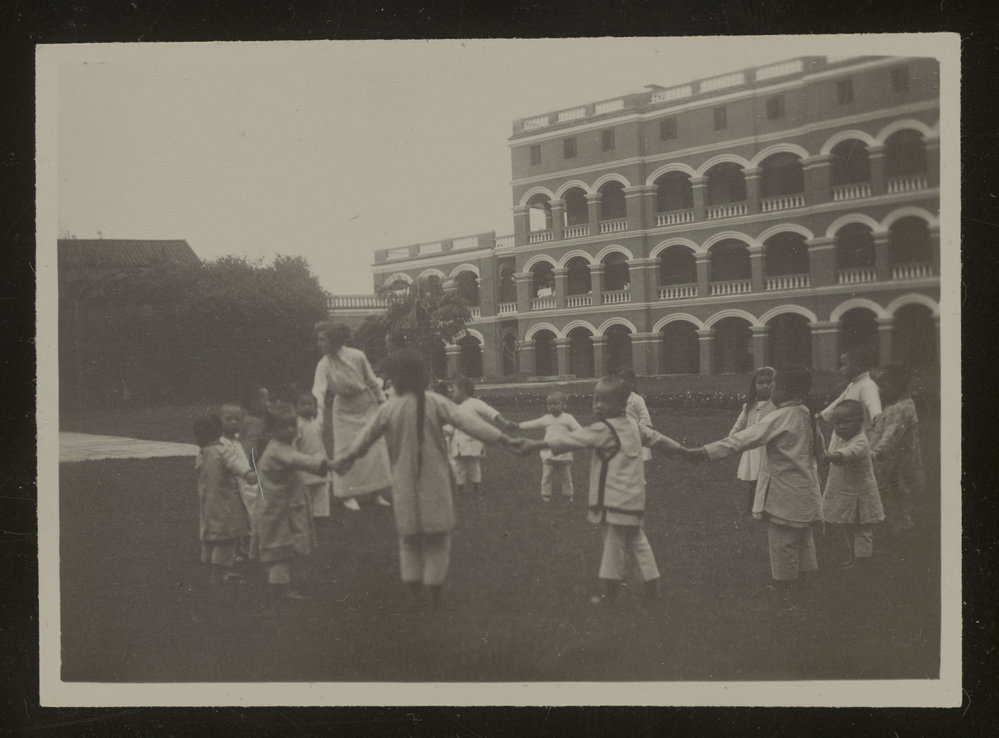 Children Playing on Grass