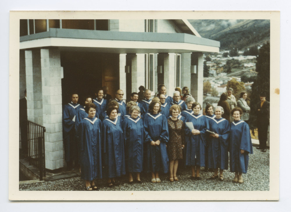 Church Choir in Queenstown, Easter 1973
