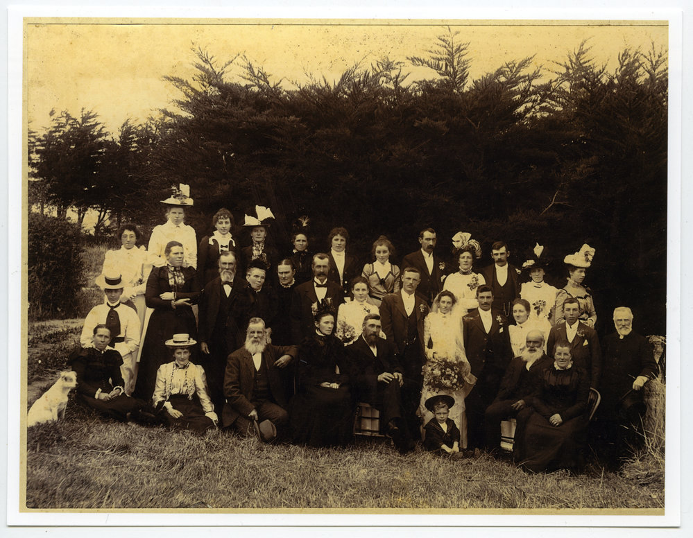 Wedding group, Palmerston, Otago