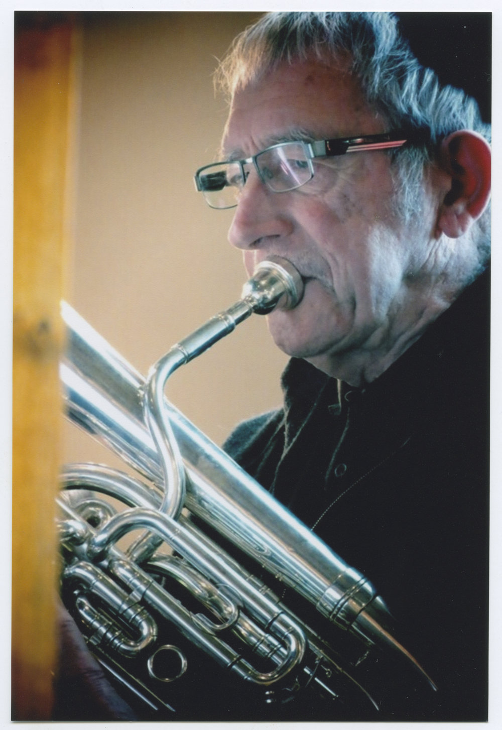 John Fagan playing the euphonium