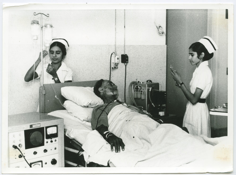 A patient in the Intensive Care Unit