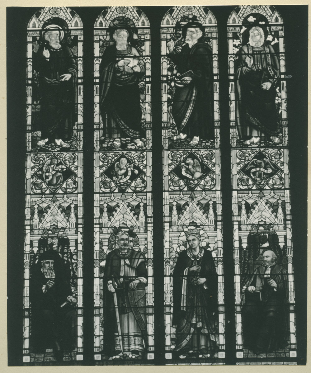 Stained glass window in Knox Church, Dunedin