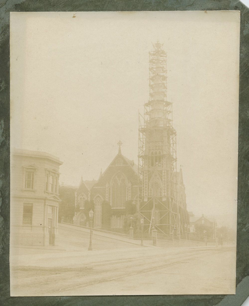 Exterior view of Knox Church, Dunedin