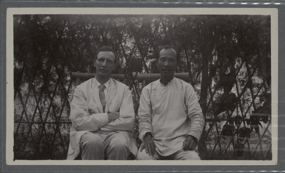 Rev. Davies And Preacher At Yan Woh.