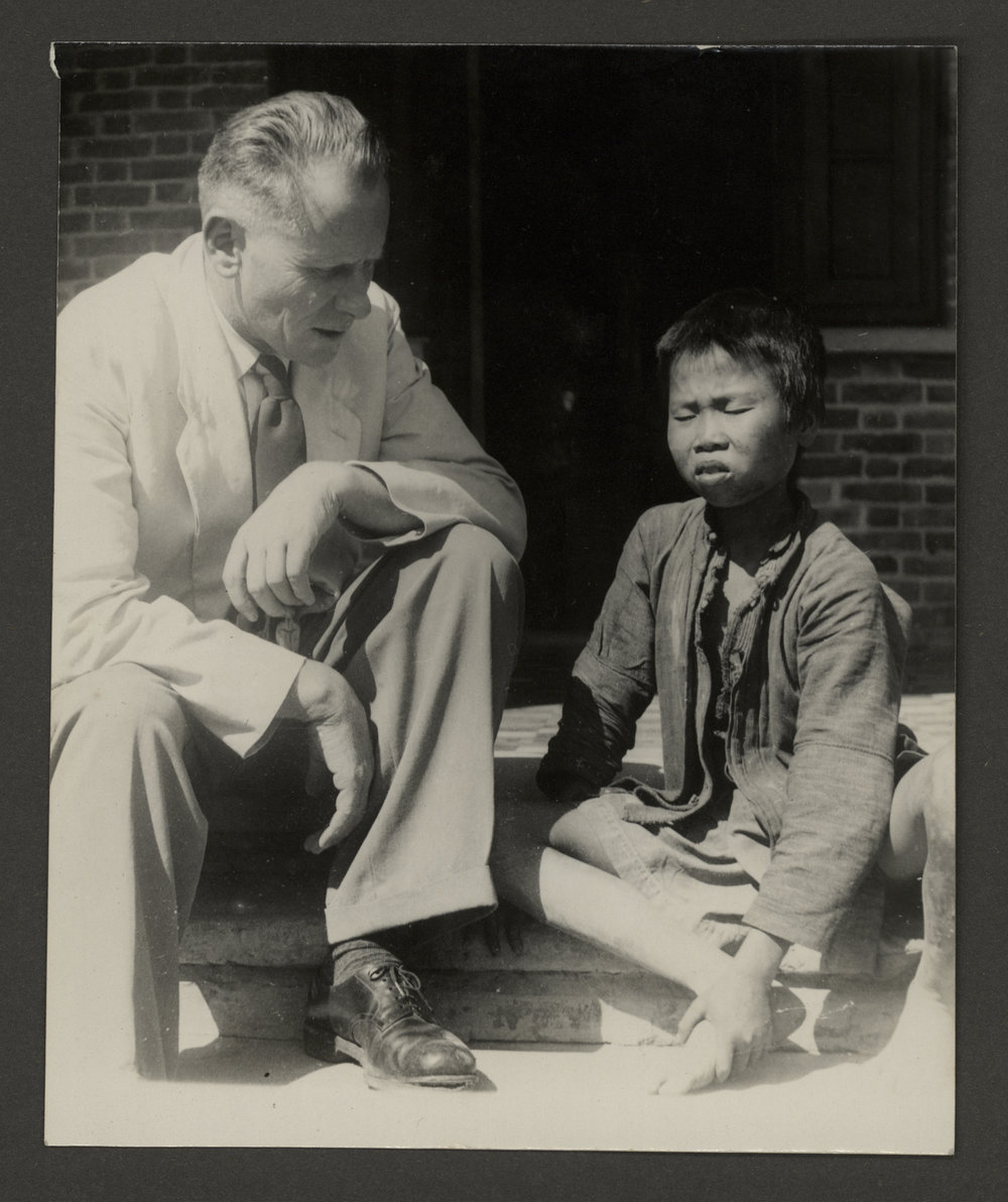 Rev. Jansen With Unknown Boy