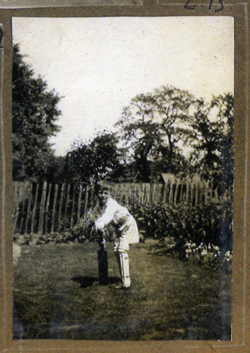 Jimmy padded up for cricket.