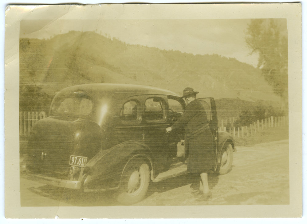 Sister Annie Henry and her car