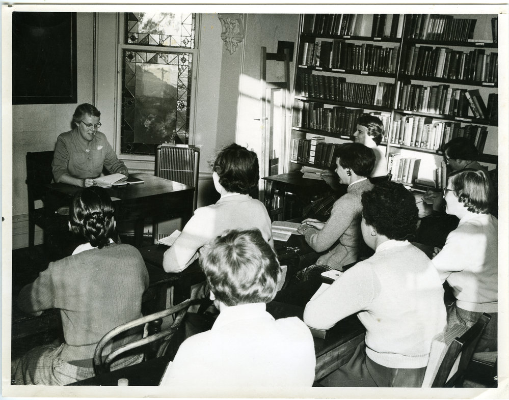 Sister Helen Hercus teaching at Deaconess College