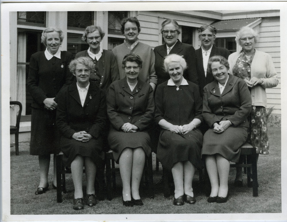 Miss Salmond and her students at the 60th Jubilee of the Deaconess College