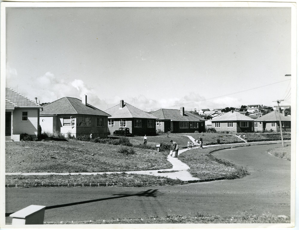 State houses in a new housing area