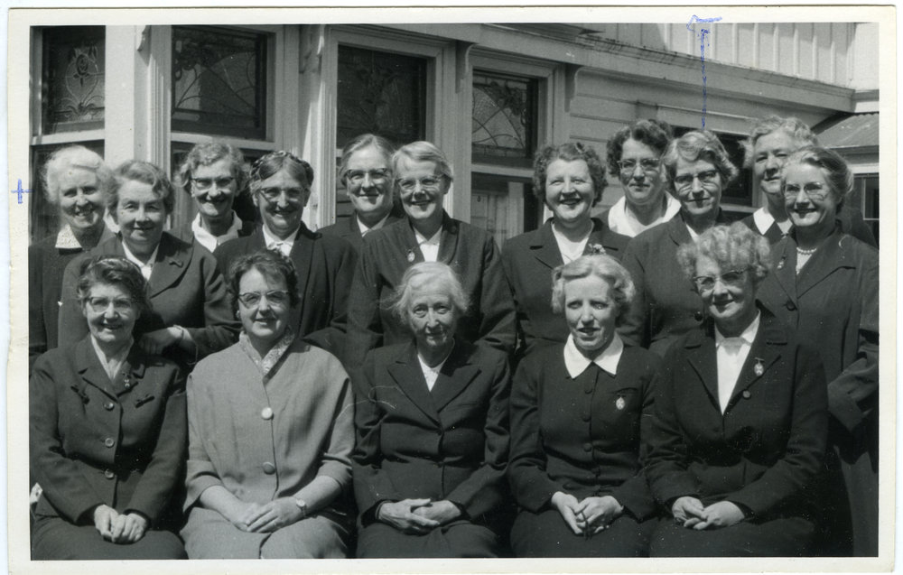 Miss Salmond's students at the Deaconess College on the 60th Jubilee
