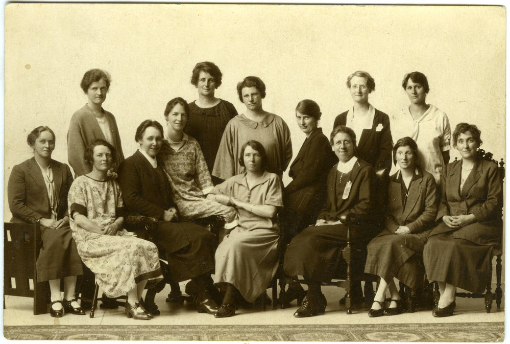 Mission workers at a conference