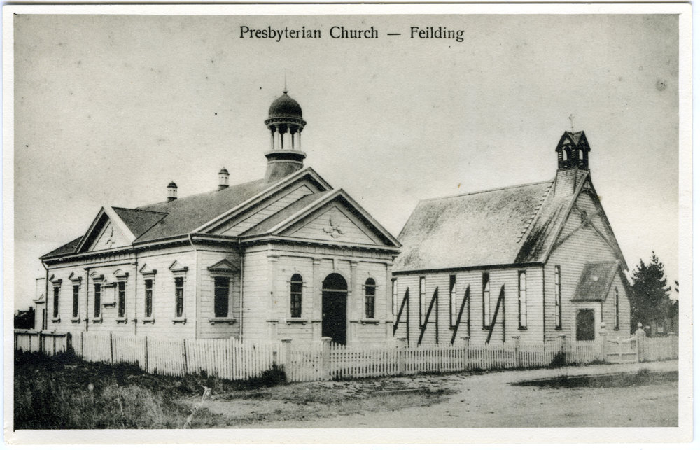 Old and new Feilding churches
