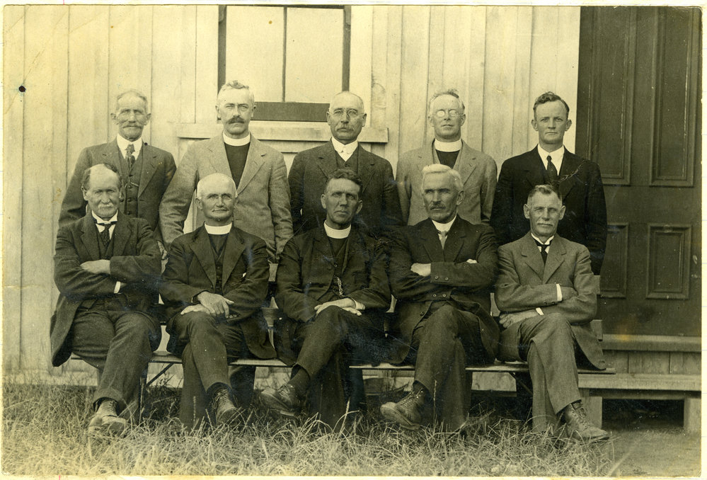 Group photograph of the members of the Bay of Plenty Presbytery