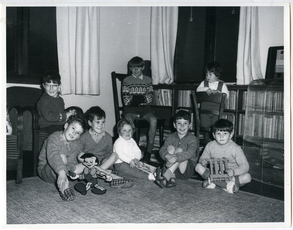 Glendining Home children in the lounge of a Cottage, 1969