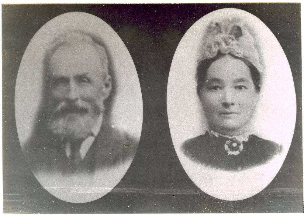 Portraits of an unidentified man and woman