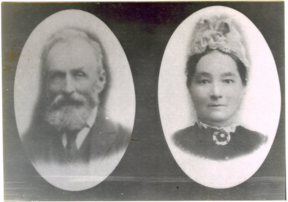 Portraits of an unidentified man and woman