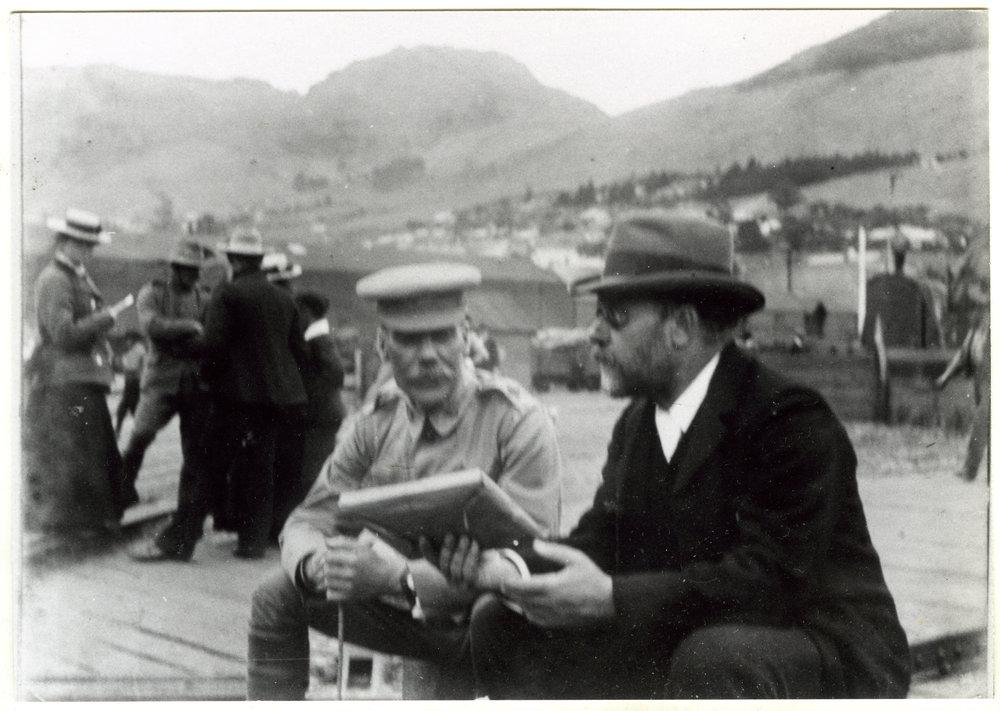 Uncle Sam and Uncle Edward [Saunders?] 