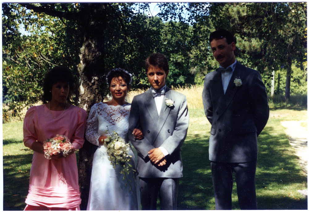 Unidentified wedding party