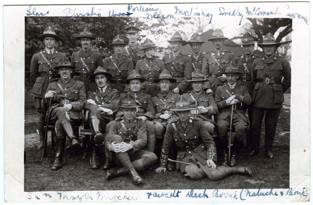 Soldiers in active service, 1918