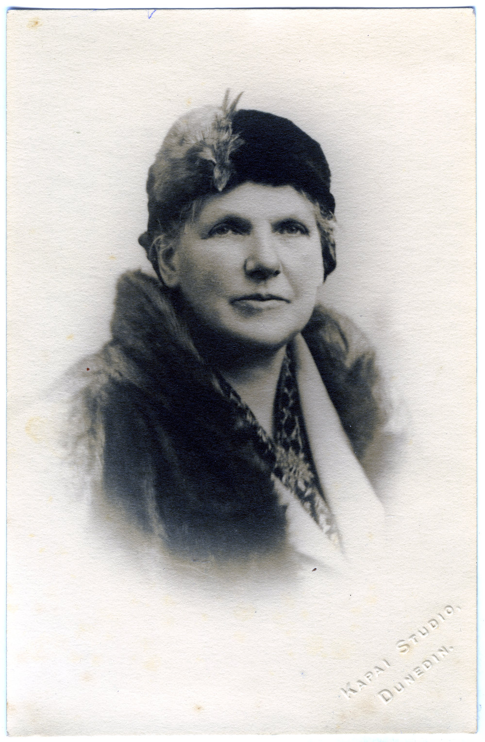Unidentified woman, studio portrait