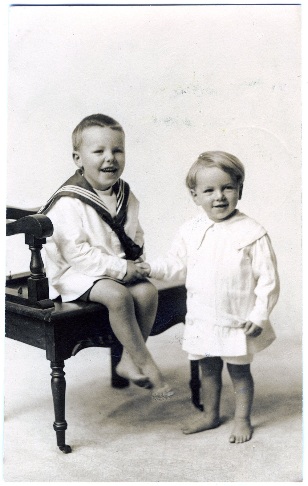 Charlie and Michael, studio portrait