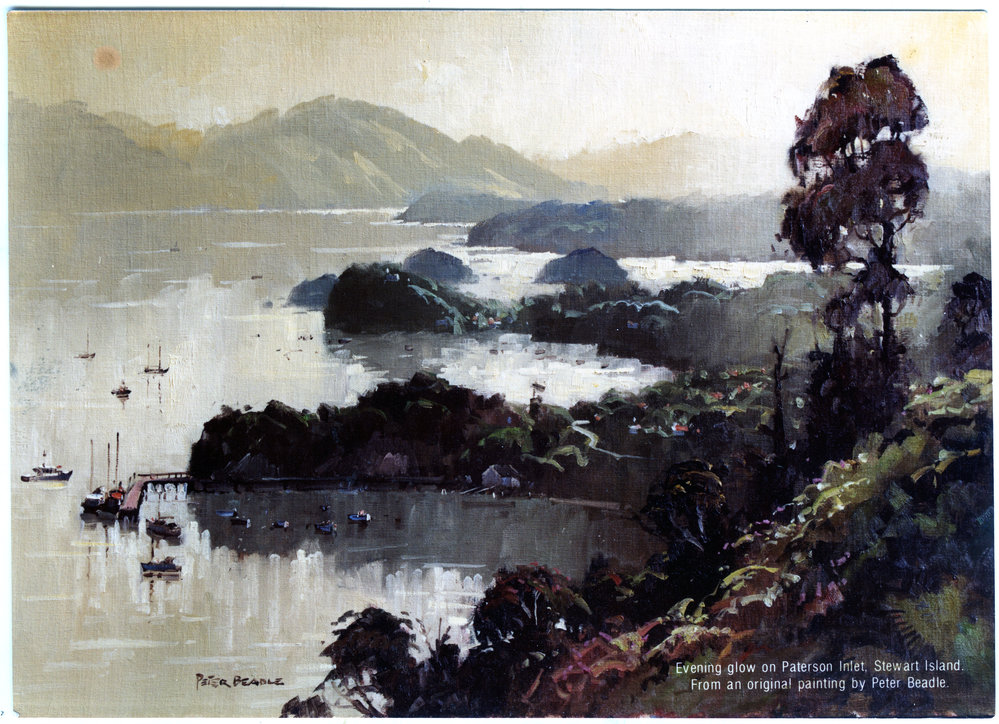Paterson Inlet, Stewart Island, painting 