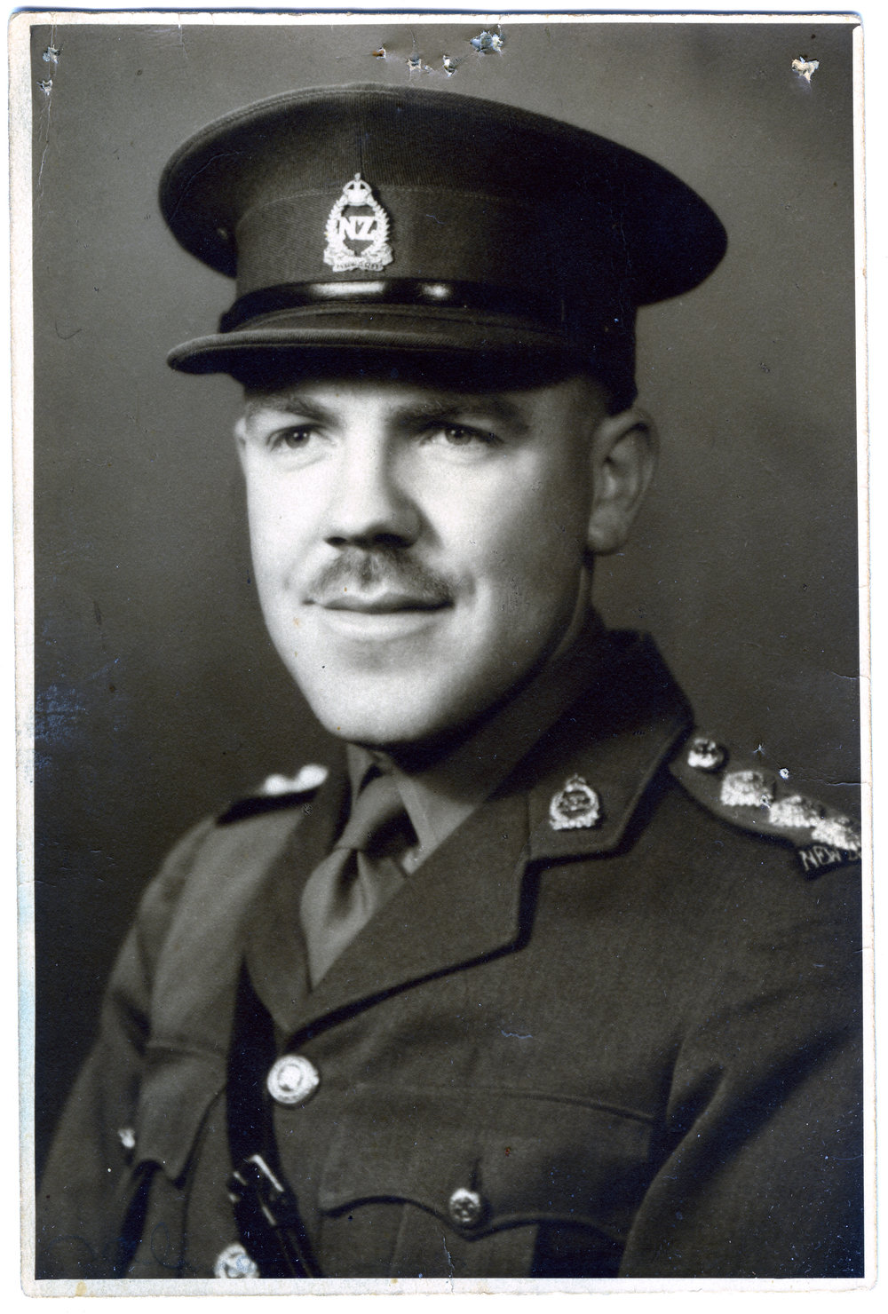 Charles Stewart Moore wearing the New Zealand Army uniform, portrait 